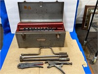 Nice Vintage Craftsman Tool Box + Tools