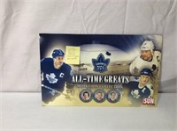 Autographed Leafs All Time Greats Coin Folder