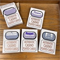 Authentic Casino Played Cards