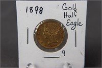 1898 Gold Half Eagle