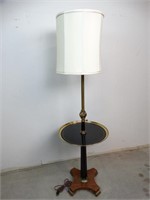 Brase and Wood Table Lamp