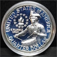 1976 Bicentennial Proof Silver Drummer Boy Quarter