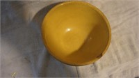 Vintage McCoy Fish Scale Yellow Mixing Bowl