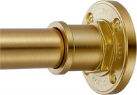 Industrial Shower Curtain Rod - Gold 43"-72"