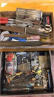 large quantity & variety of small tools
