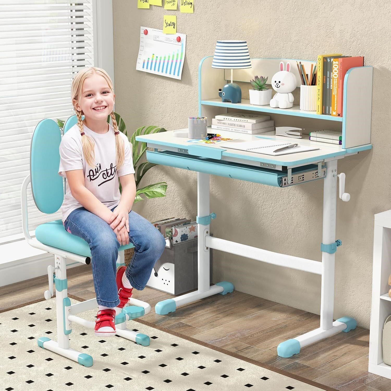 $165  Costzon Kids Desk & Chair Set  Adjustable