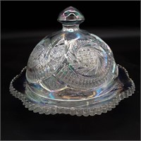 Smith Glass Butter Server