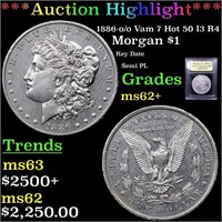 *Highlight* 1886-o /o Vam 7 Hot 50 I3 R4 Morgan $1