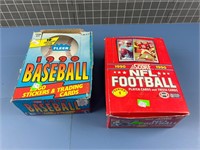 2X 1990 BASEBALL / FOOTBALL TRADING CARDS