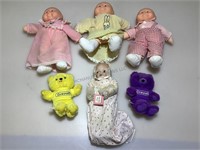 Collection of baby dolls and more.