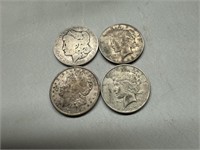 Morgan and Peace Silver Dollar Lot