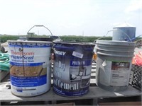 Latex Paint, Stain & Roof Cement