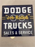 Dodge Truck Metal Sign 9" x 9" Porcelain?