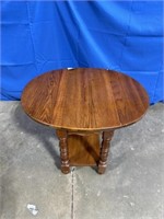 Wooden side drop leaf end table dimensions are