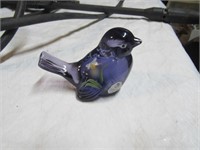 fenton hand painted bird