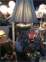 Large floral lamp