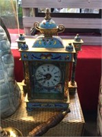 Cloisonné clock
