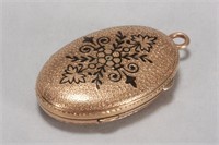 Victorian Gold and Enamel Locket Pendant,
