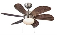 FOR LIVING NORDICA 6-BLADE 3-SPEED CEILING FAN