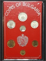 1970s Coins of Bulgaria BU Coin Mint Set