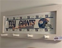 NY Giants wall plaque with hooks