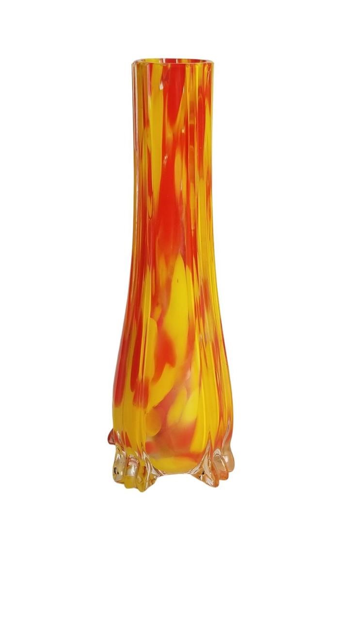 Vintage Czech Blown Glass Vase