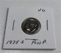 1975s Dime Proof Ng
