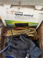 Speed control, gloves