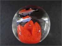 Red Fish Paperweight 2.25"H x 2.5"D
