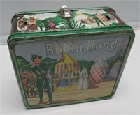 1956 ROBIN HOOD LUNCH BOX W/THERMOS LOOSE HANDLE