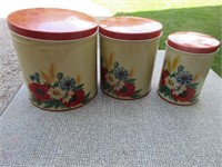 Vintage Metal Canister Set