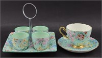 7 pcs Shelley Meadow Chintz-Ware