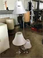 3 MATCHING LAMPS