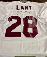 Yale Lary Autographed Jersey -Original Signature