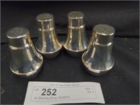 (4) Sterling Silver Shakers