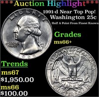 ***Auction Highlight*** 1991-d Washington Quarter