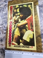 1976-77 Topps Basketball Julius Erving Card #1