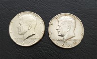 Silver United States Kennedy Half Dollars