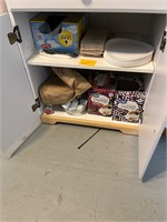 Collection of Keurig Cups, Disposable Plates, etc.