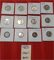 Roaring 1920s US silver +more 12 COINS