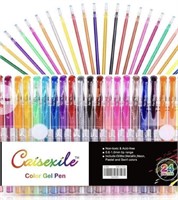 CAISEXILE GEL PENS 24 PENS AND 24 REFILLS