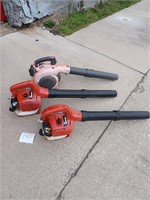 LOT OF 3 GAS LEAF BLOWERS