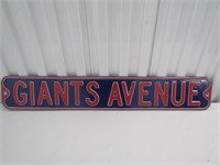 3' Giants Avenue Sign