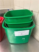 Green Sani Buckets (3 qty)