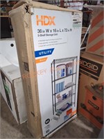 HDX 5-Shelf Metal Wire Storage Unit