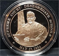 Franklin Mint 45mm Bronze US History Medal 1954