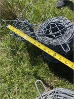 Partial and  full roll of Barbwire.