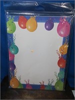 New package of balloon party printer paper