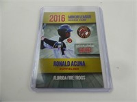 2016 Rookie Phenoms Ronald Acuna Florida Firedogs