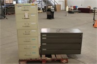 7-Drawer File Cabinet & 4-Drawer Cabinet